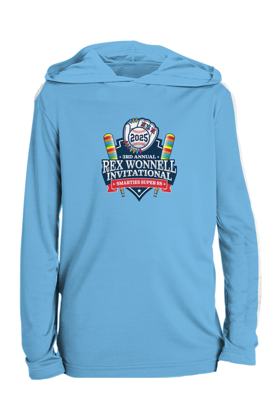 Youth Smarties Logo and Teams on Back Hooded T-Shirt