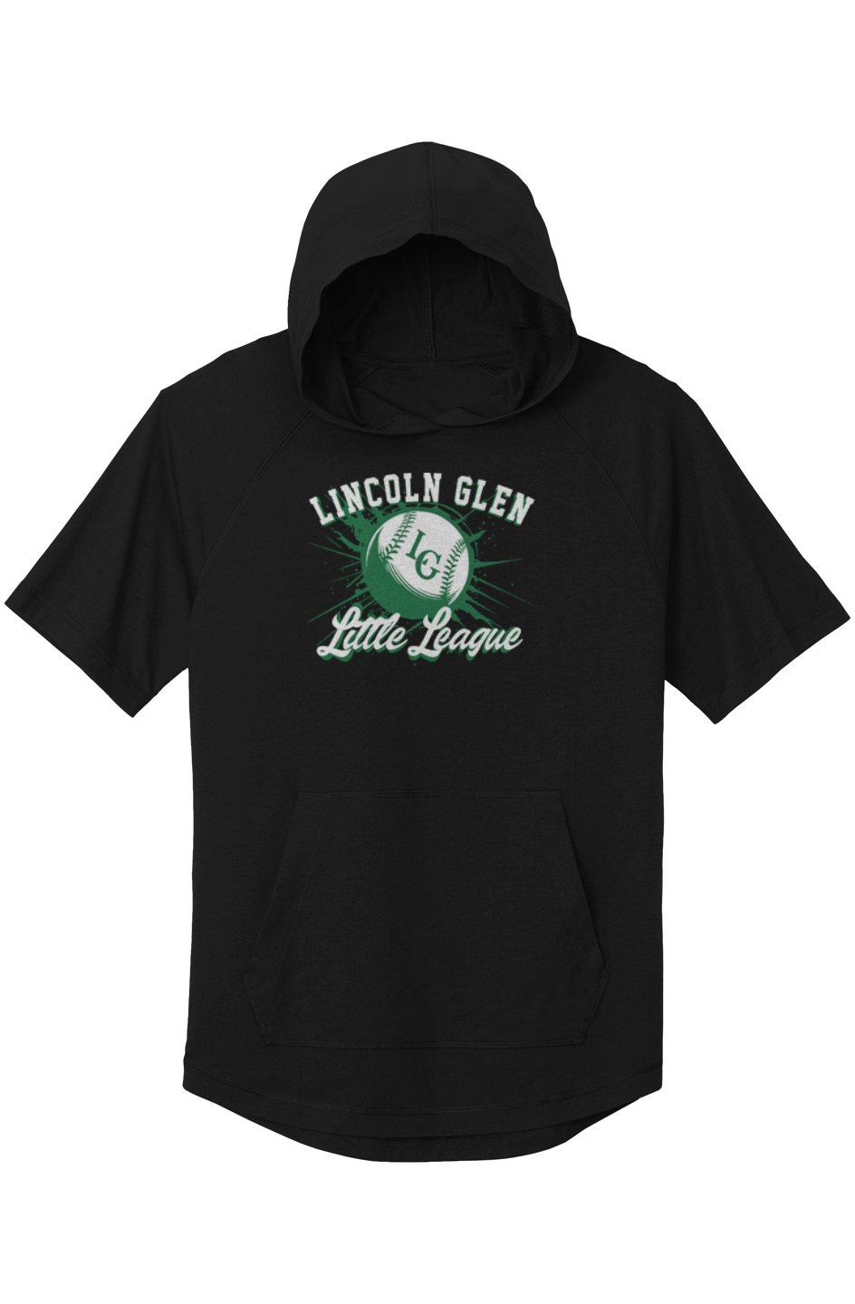 Adult Lincoln Glen LL Splash Posi Charge Wicking Short Sleeve Hoodie