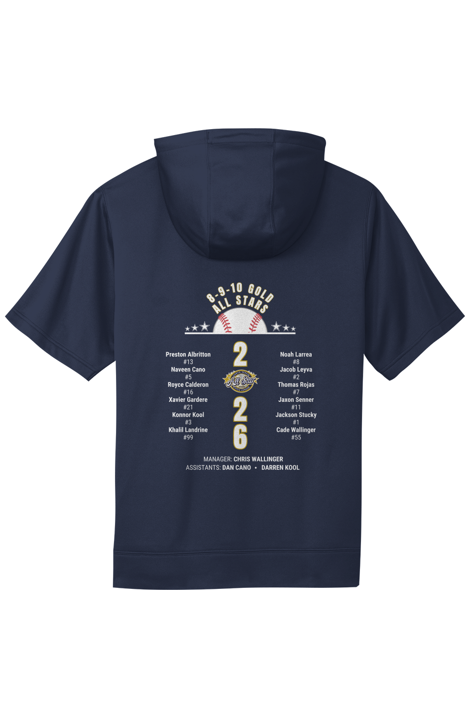 10gold fan adult all-star 2026 sport wick short sl