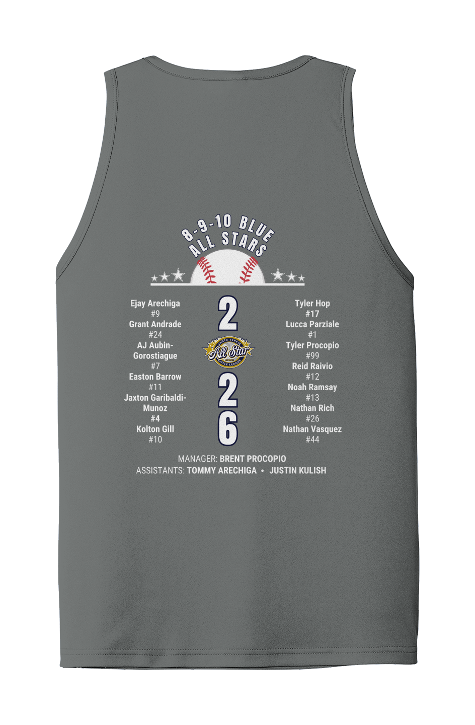 (New) 10blue fan Adult All-Star 2026 PosiCharge Co