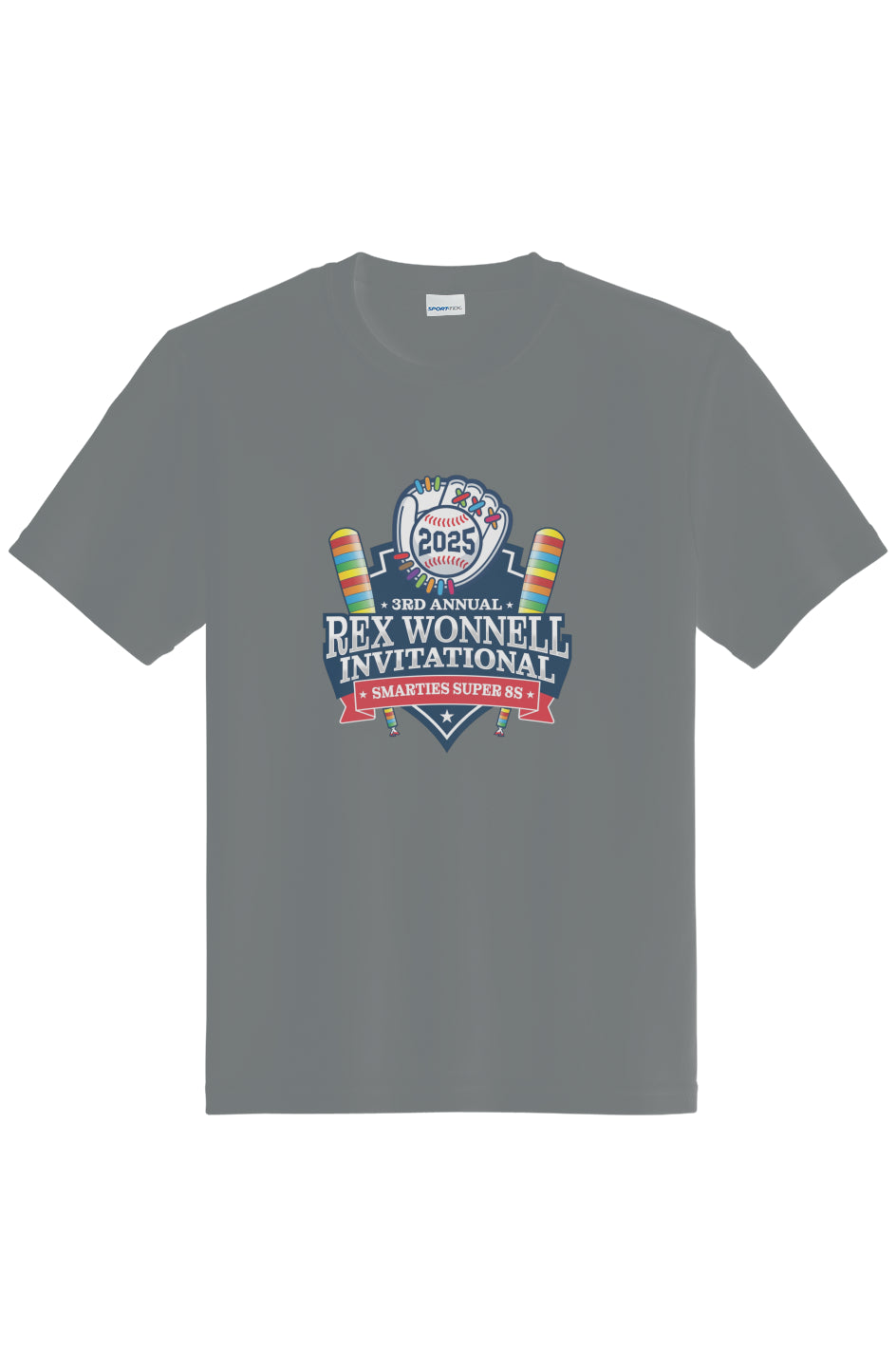 Youth Posicharge Competitor Tee Smarties Logo on Front and Team Names on Back