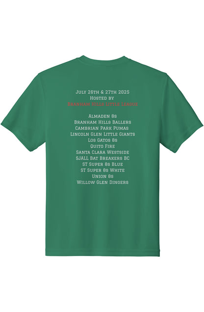 Youth Posicharge Competitor Tee Smarties Logo on Front and Team Names on Back