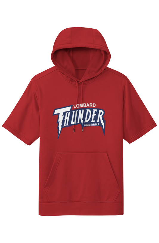Adult Lombard Thunder Sport Wick Short Sleeved Hoodie