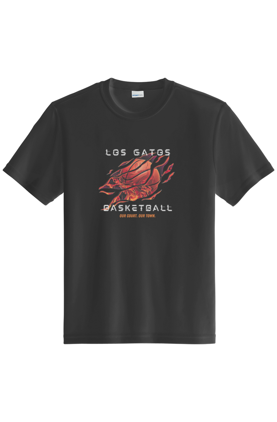 11-24_All-Net Youth Fire Glitch Tee - BLACK