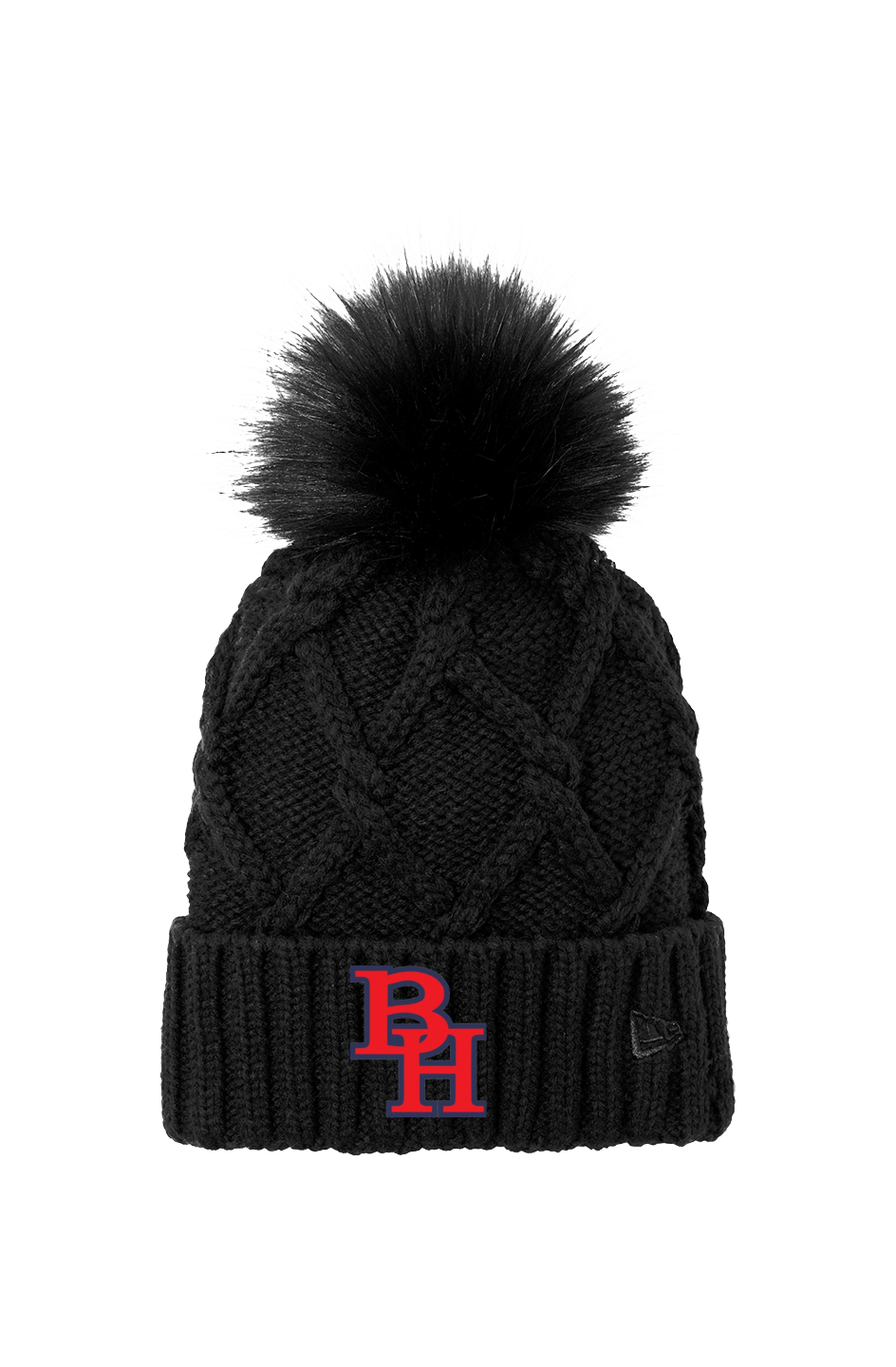 BH Faux Fur Pom Beanie