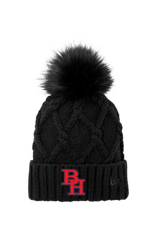 BH Faux Fur Pom Beanie