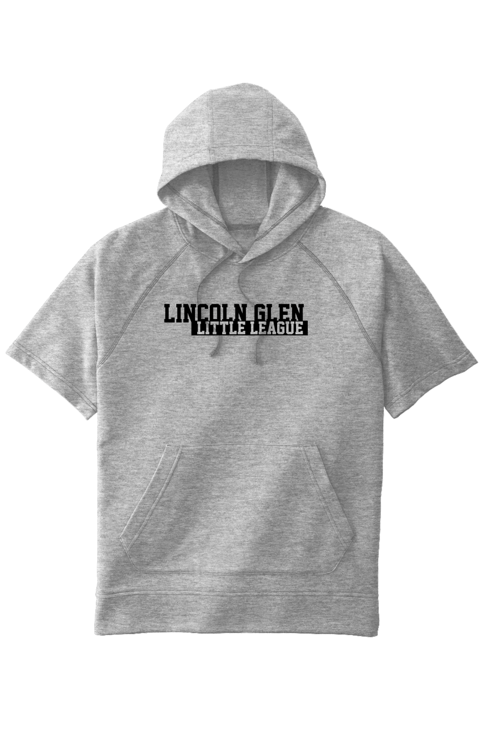 LG Block Tri-Blend Fleece  S/S Hooded Pullover