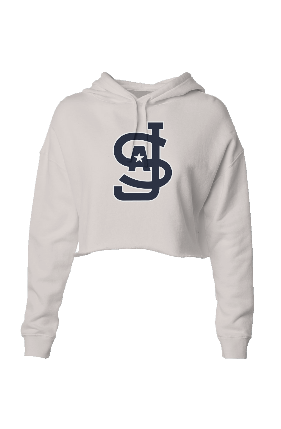 NEW_SJALL_BONE Lightweight Crop Hoodie