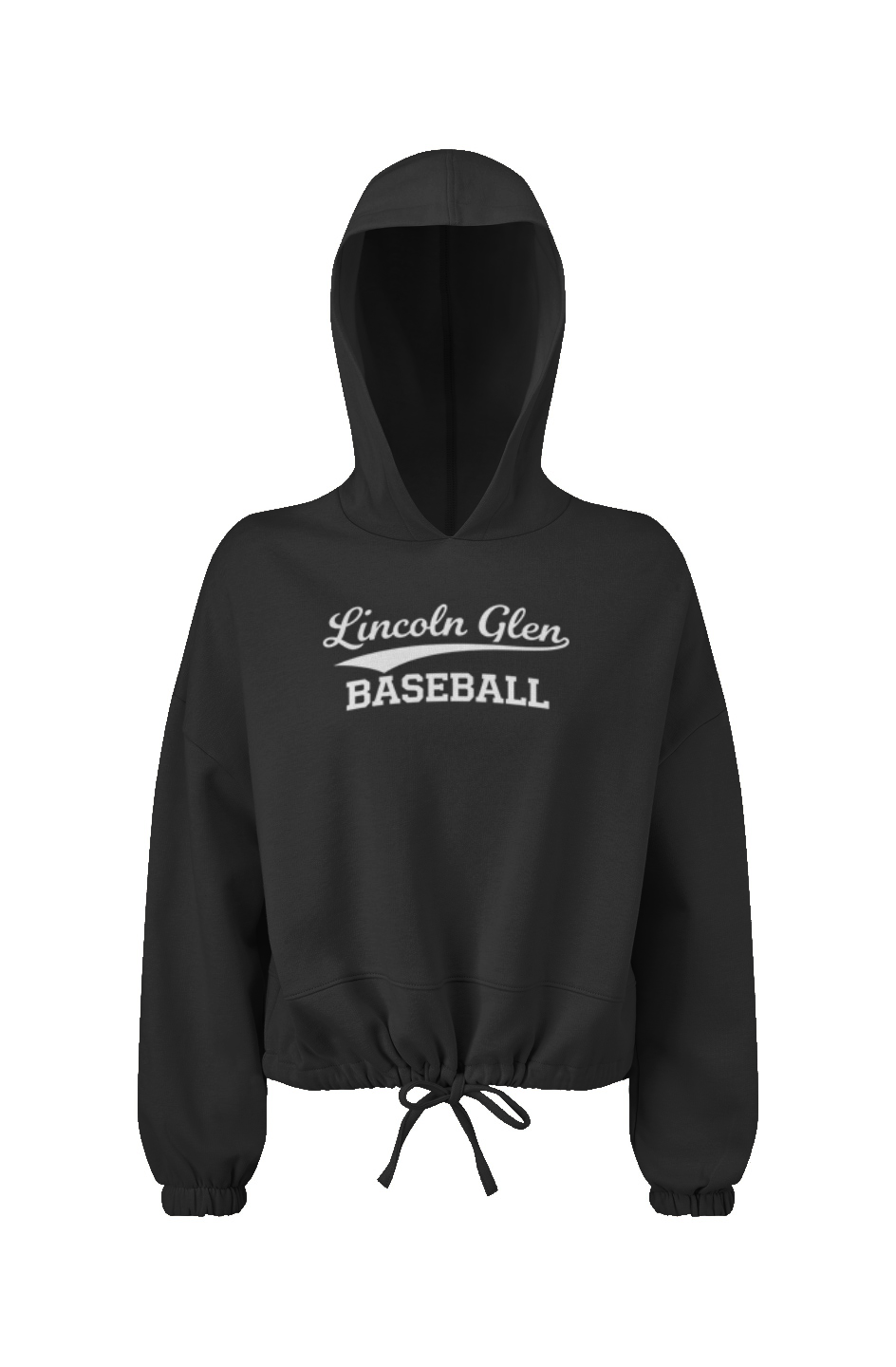 NEW LG Ladies' Cropped Oversize Hooded Sweatshirt