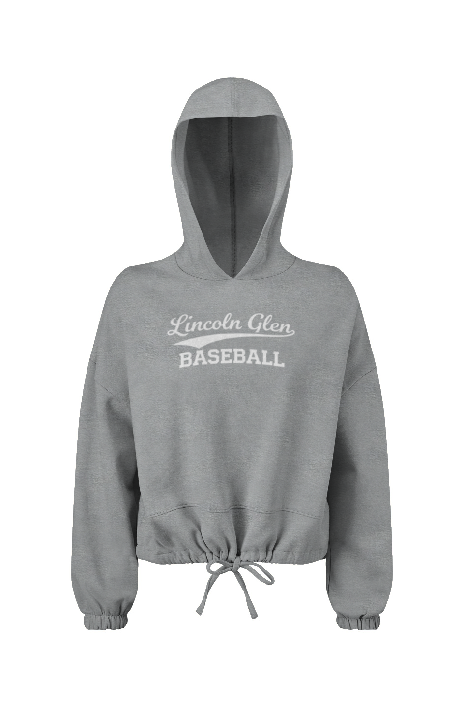 Ladies' Lincoln Glen LL Cropped Oversize Hooded Sweatshirt