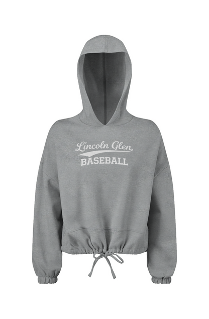 Ladies' Lincoln Glen LL Cropped Oversize Hooded Sweatshirt