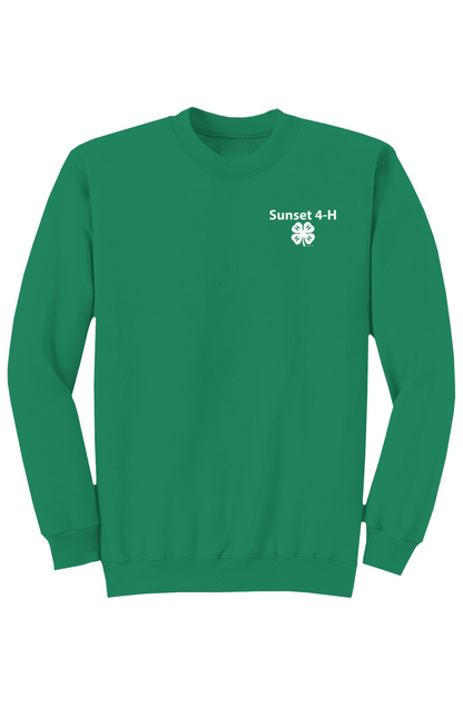 New - Sunset 4-H Adult Core Fleece Crewneck Sweats