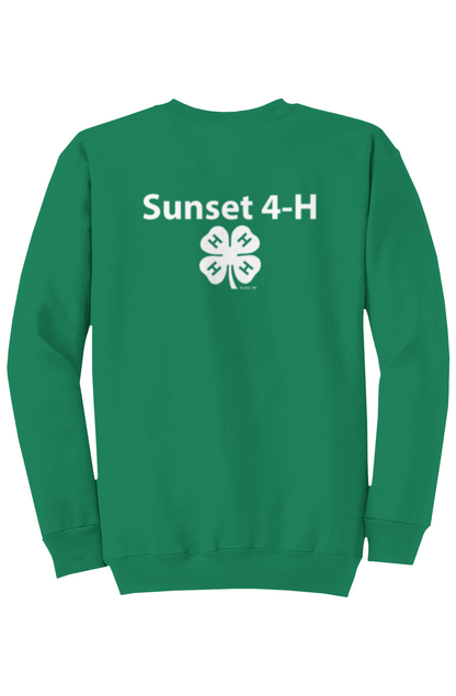 New - Sunset 4-H Adult Core Fleece Crewneck Sweats