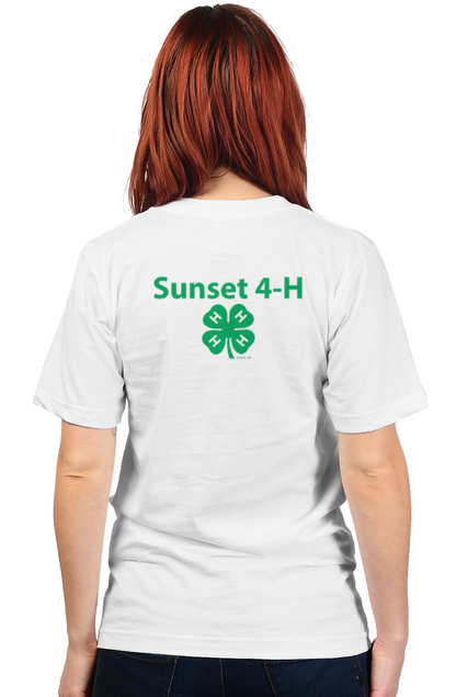 Adult Sunset 4-H unisex t shirt