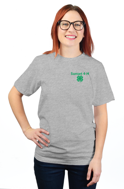Adult Sunset 4-H unisex t shirt