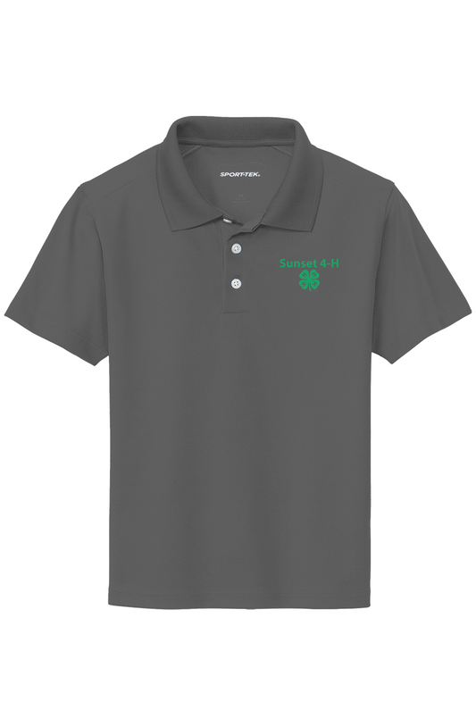New - Sunset 4-H Youth UV Micropique Polo