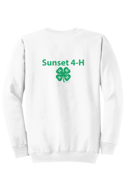 New - Sunset 4-H Adult Core Fleece Crewneck Sweats