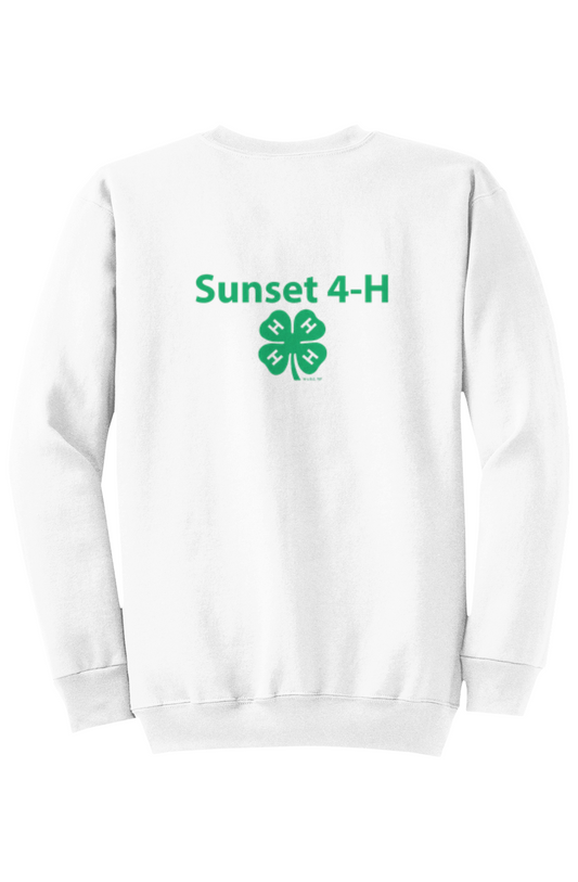 New - Sunset 4-H Adult Core Fleece Crewneck Sweats