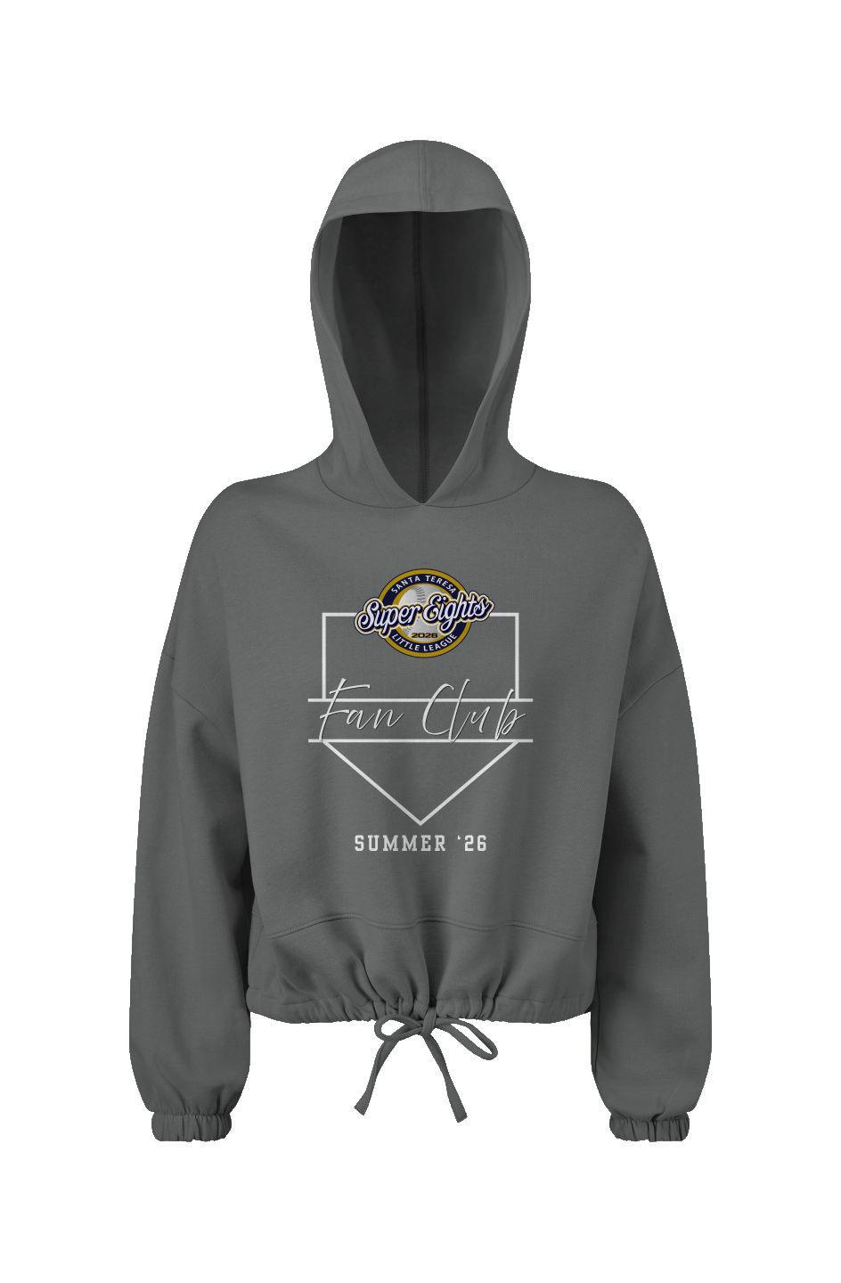 super8s adult 2026 Ladies' Cropped Oversize Hooded Sweatshirt