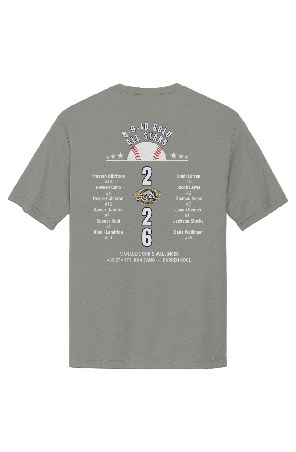 10gold fan adult All-Star 2026 Sport-Tek Competito