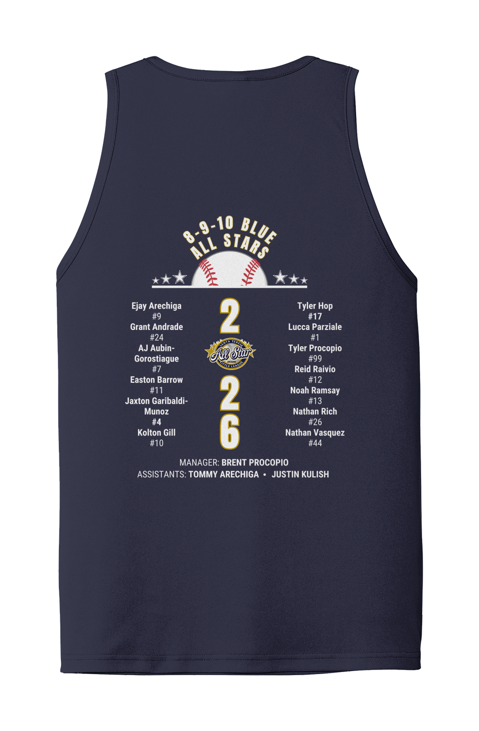 (NEW) 10blue fan Adult All-Star 2026 PosiCharge Co