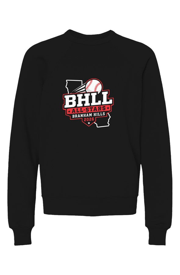 26All-Star CA Ball Logo Youth Sponge Fleece Crewne