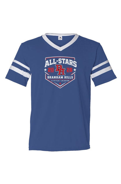26All-Star MAIN Logo tV-Neck Striped Sleeves Jerse
