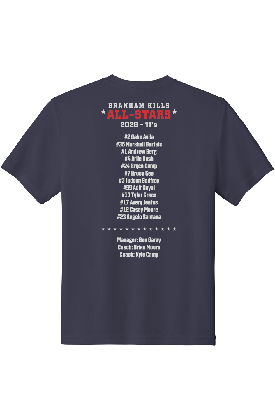 11s Player Names 26All-Star Main Logo Youth PosiCharge Competitor Tee