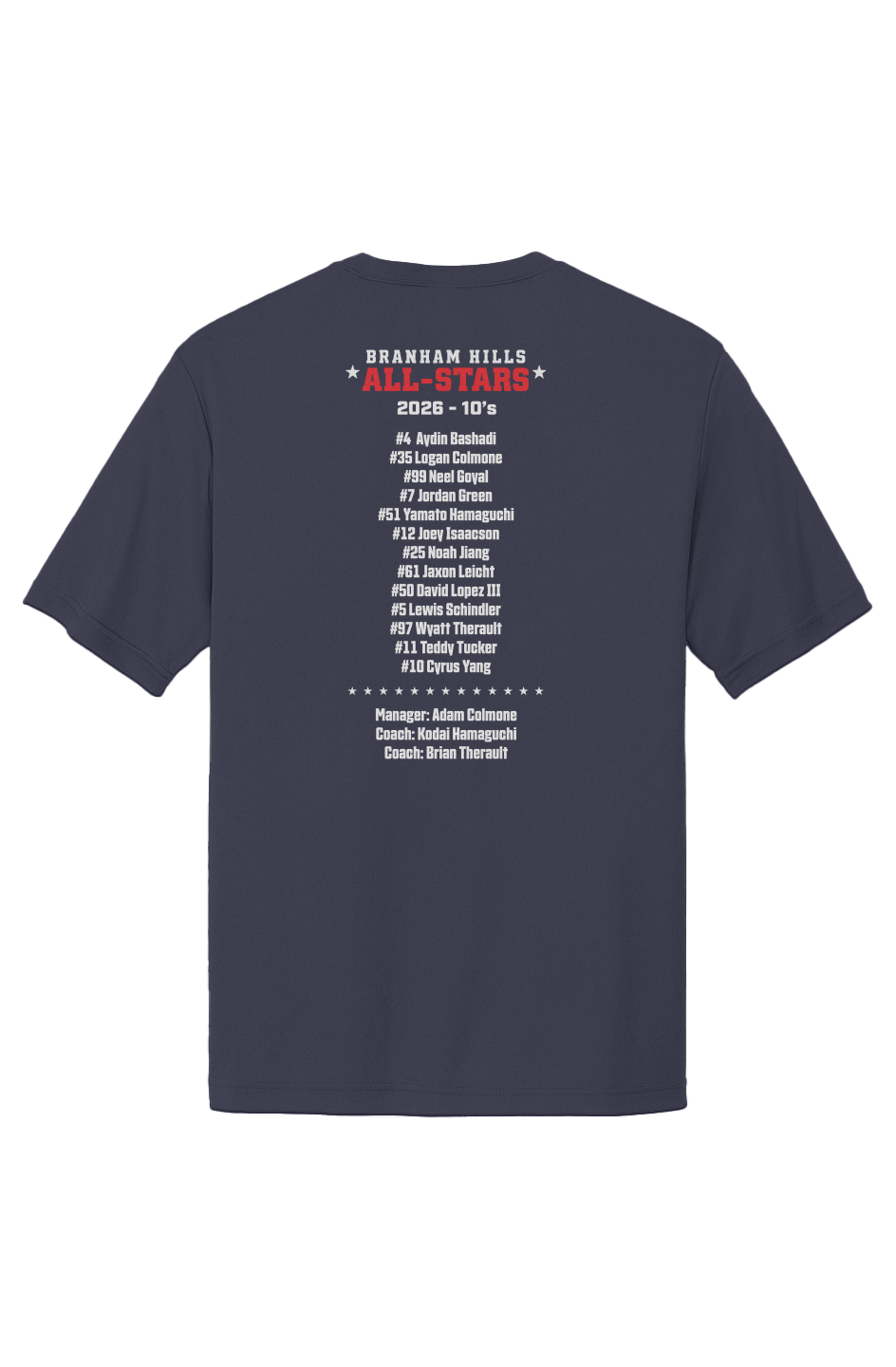 10s Player Names 26All-Star Main Logo Adult  Sport-tek Competitor Tee