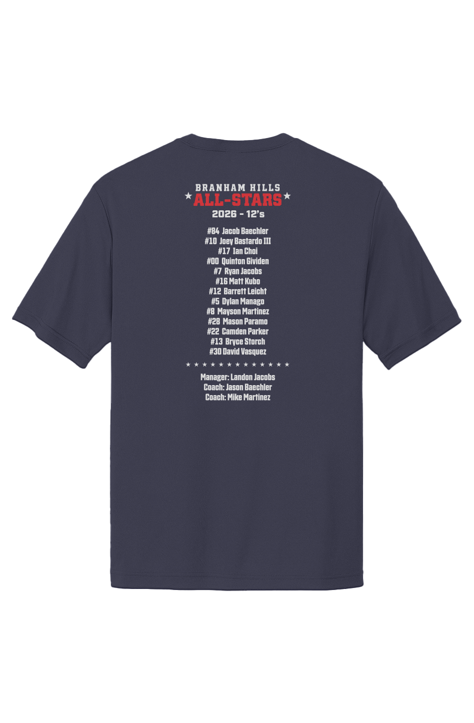 12s Player Names 26All-Star Main Logo Adult  Sport