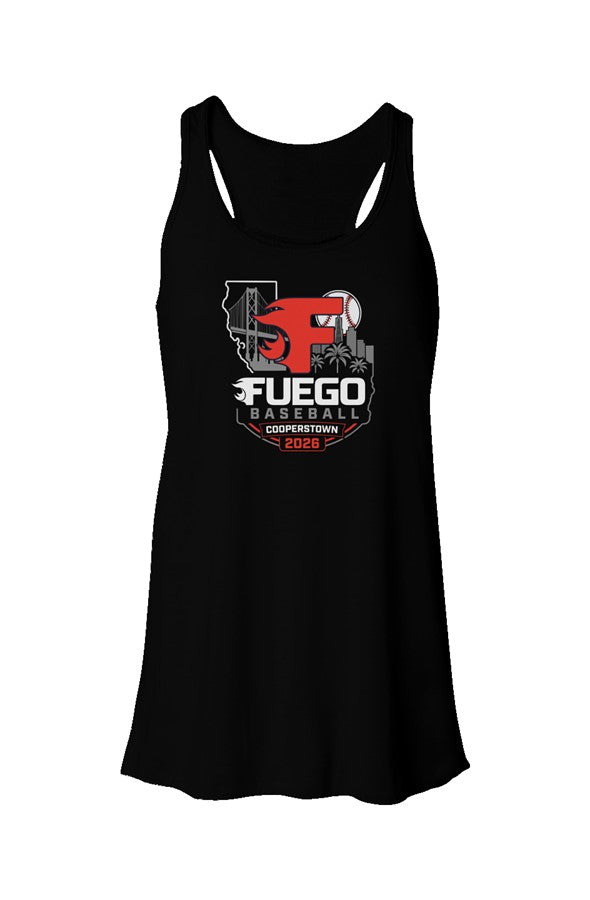 Womens 2026 Cooperstown 1 Flowy Racerback Tank