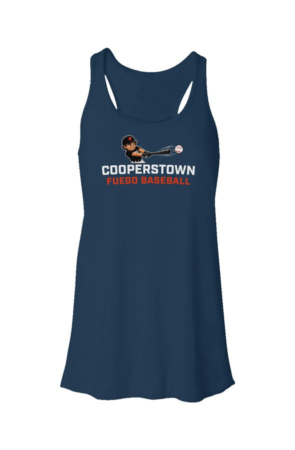 Womens 2026 Cooperstown 4 Flowy Racerback Tank