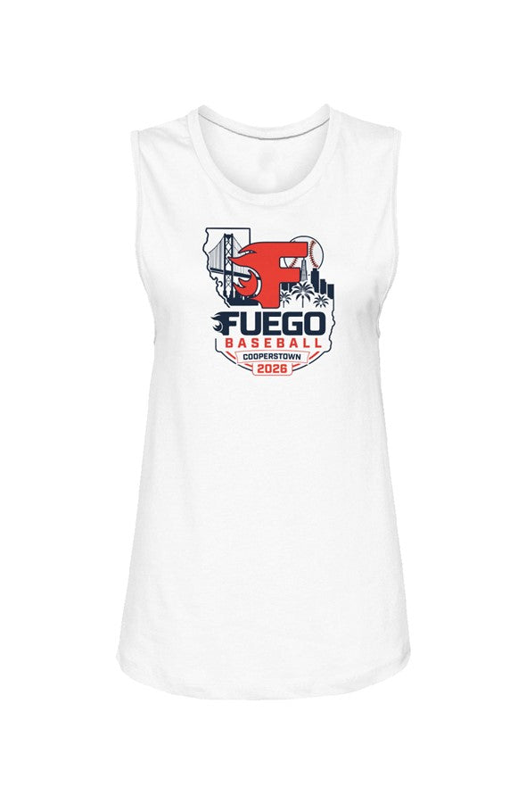 Womens 2026 Cooperstown  1 Womens Muscle Tank
