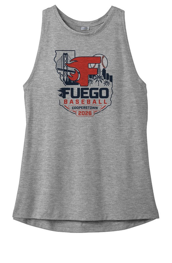 Ladies 2026 Cooperstown 1  Tri-Blend Wicking Tank