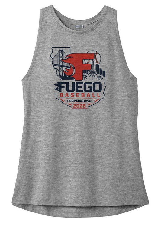 Ladies 2026 Cooperstown 1  Tri-Blend Wicking Tank