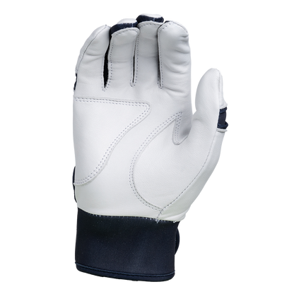 Batting Gloves – White/Navy/White Palm