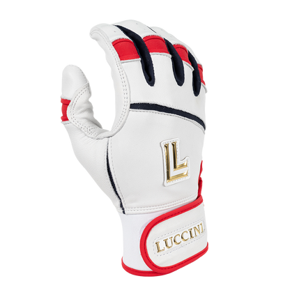 Batting Gloves - Americana Series - White/Red/Navy