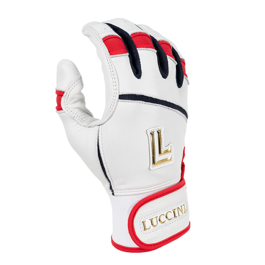 Batting Gloves - Americana Series - White/Red/Navy